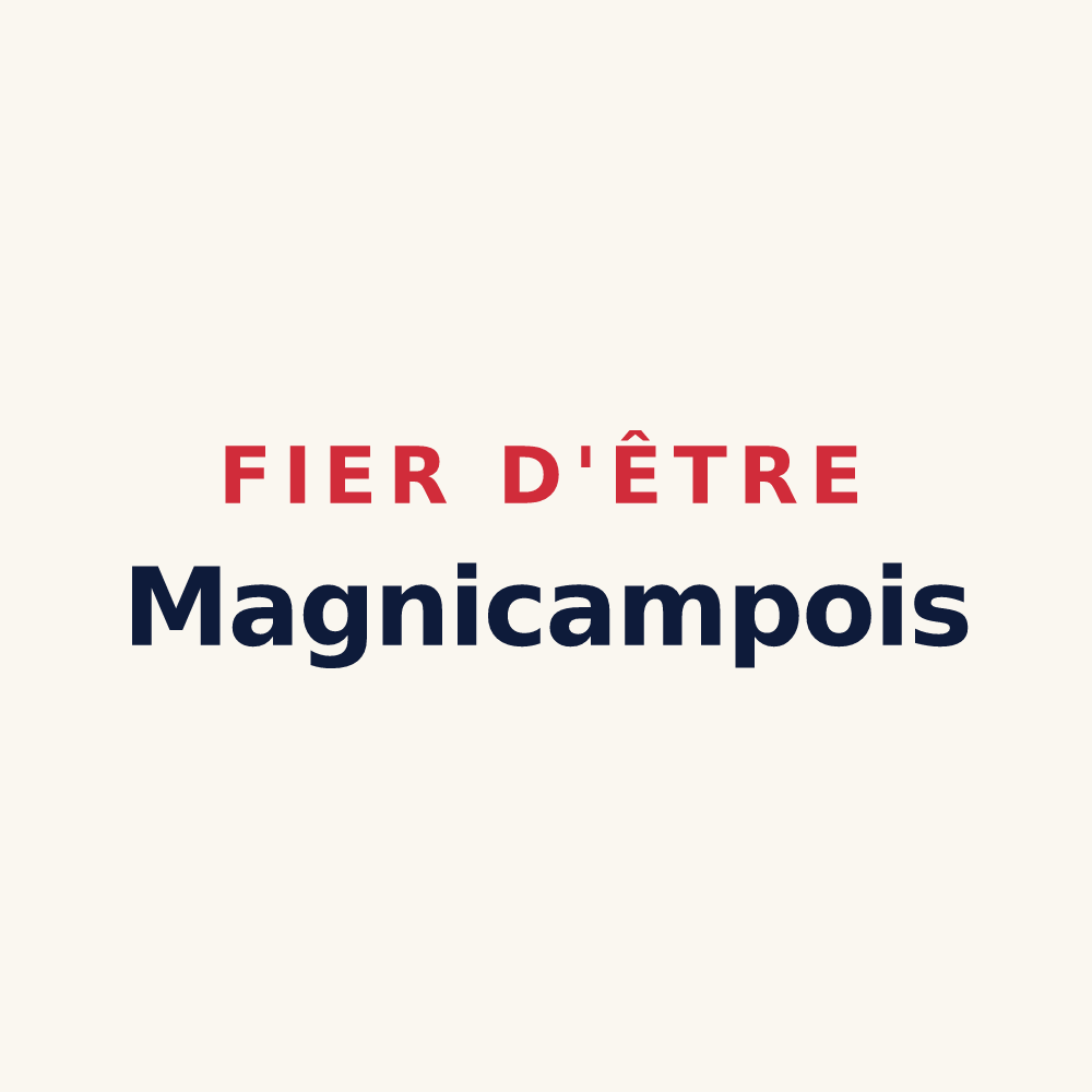 Tasse « Fier d'être Magnicampois » — design pour Grandchamp