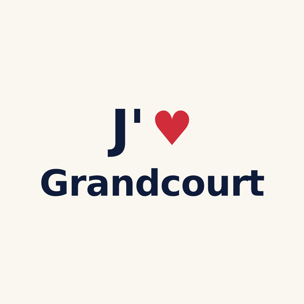 Tasse personnalisée Grandcourt — design J'aime Grandcourt