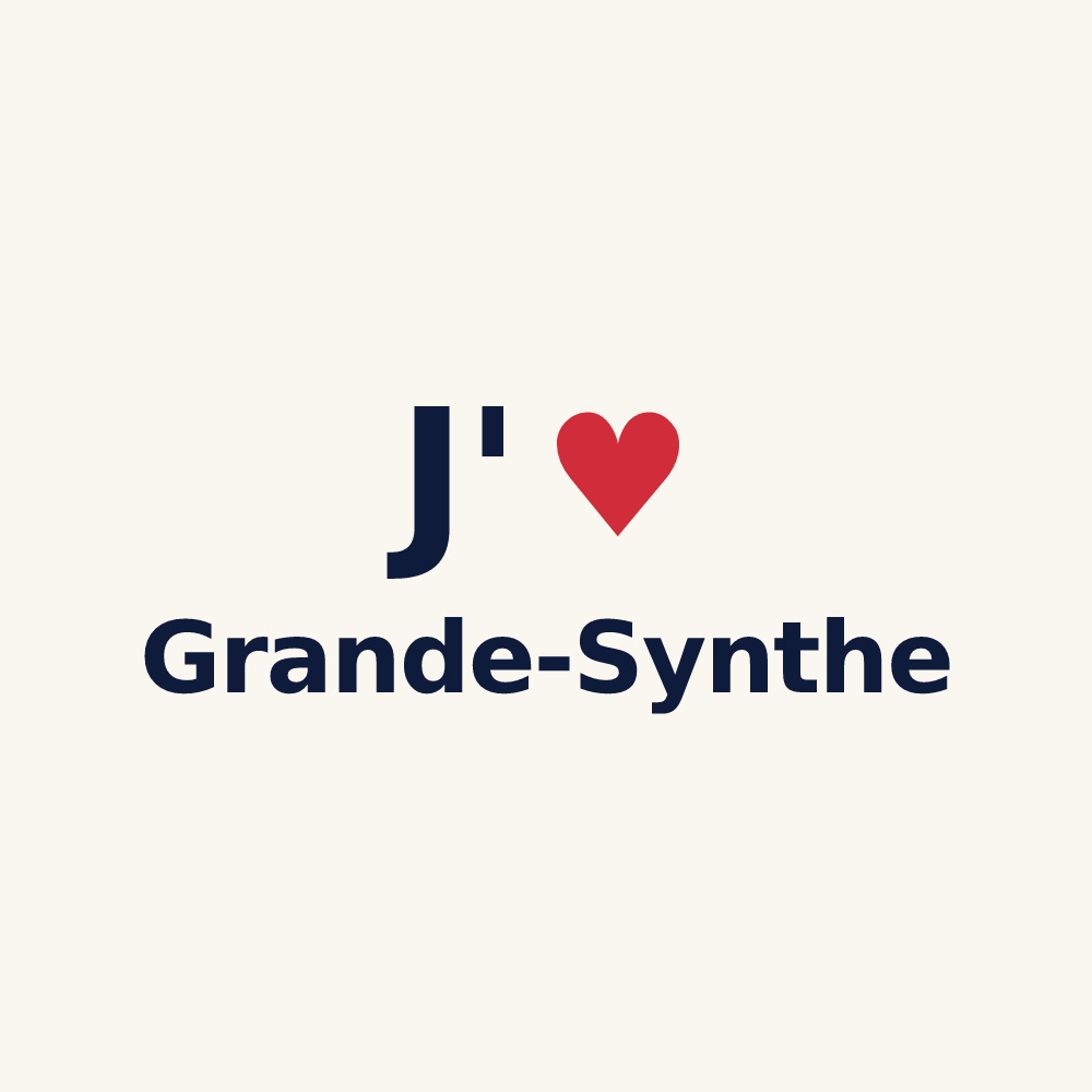 Tasse personnalisée Grande-Synthe — design J'aime Grande-Synthe