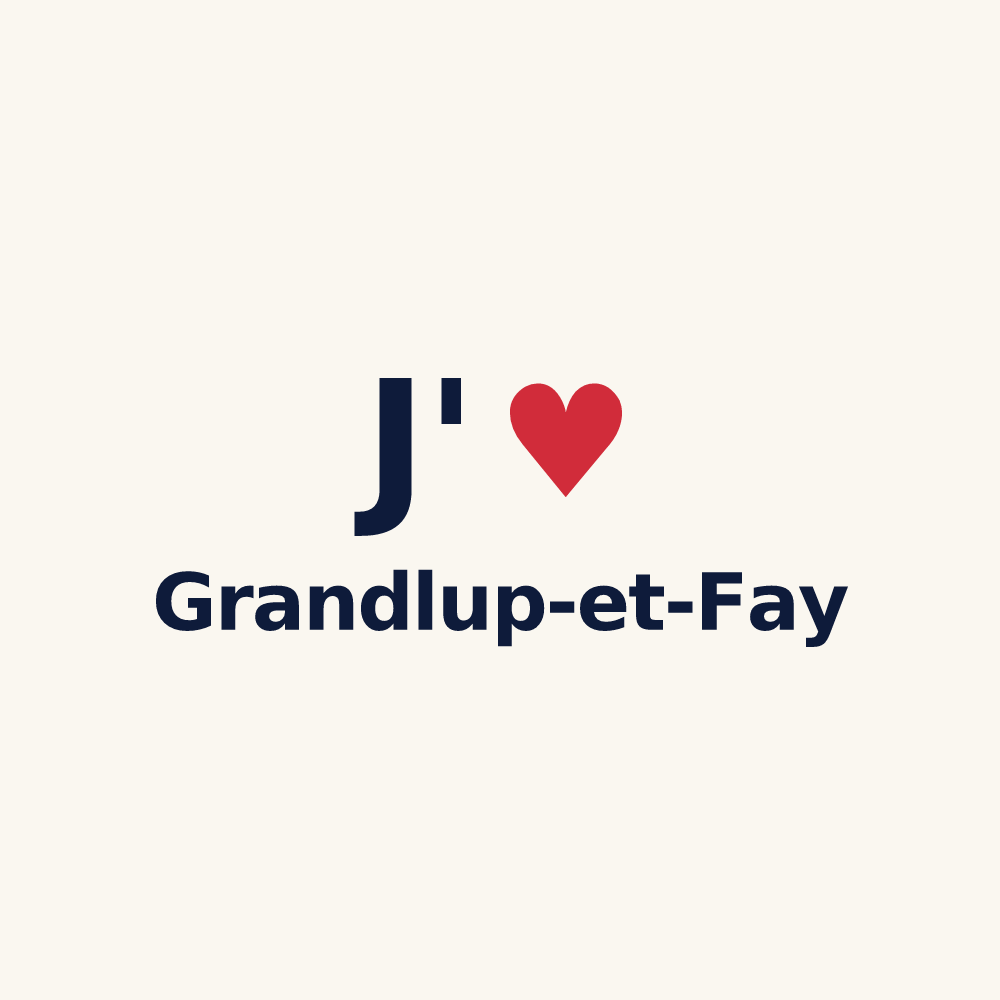 Tasse personnalisée Grandlup-et-Fay — design J'aime Grandlup-et-Fay