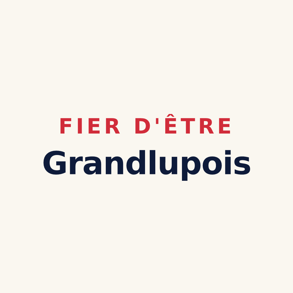 Tasse « Fier d'être Grandlupois » — design pour Grandlup-et-Fay