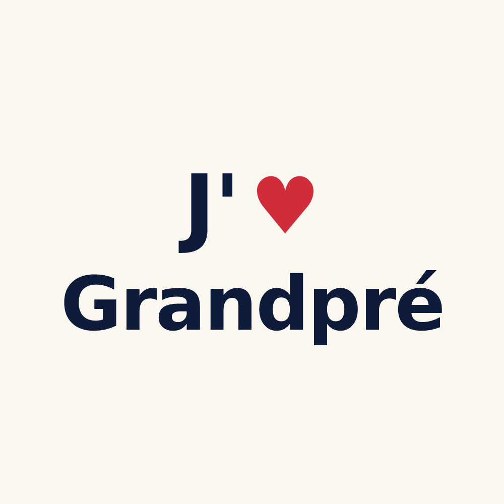 Tasse personnalisée Grandpré — design J'aime Grandpré
