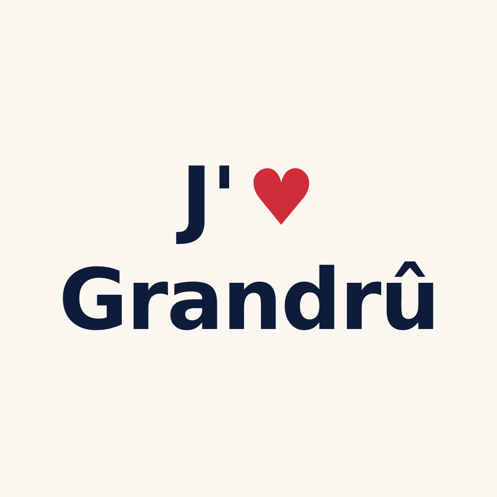 Tasse personnalisée Grandrû — design J'aime Grandrû