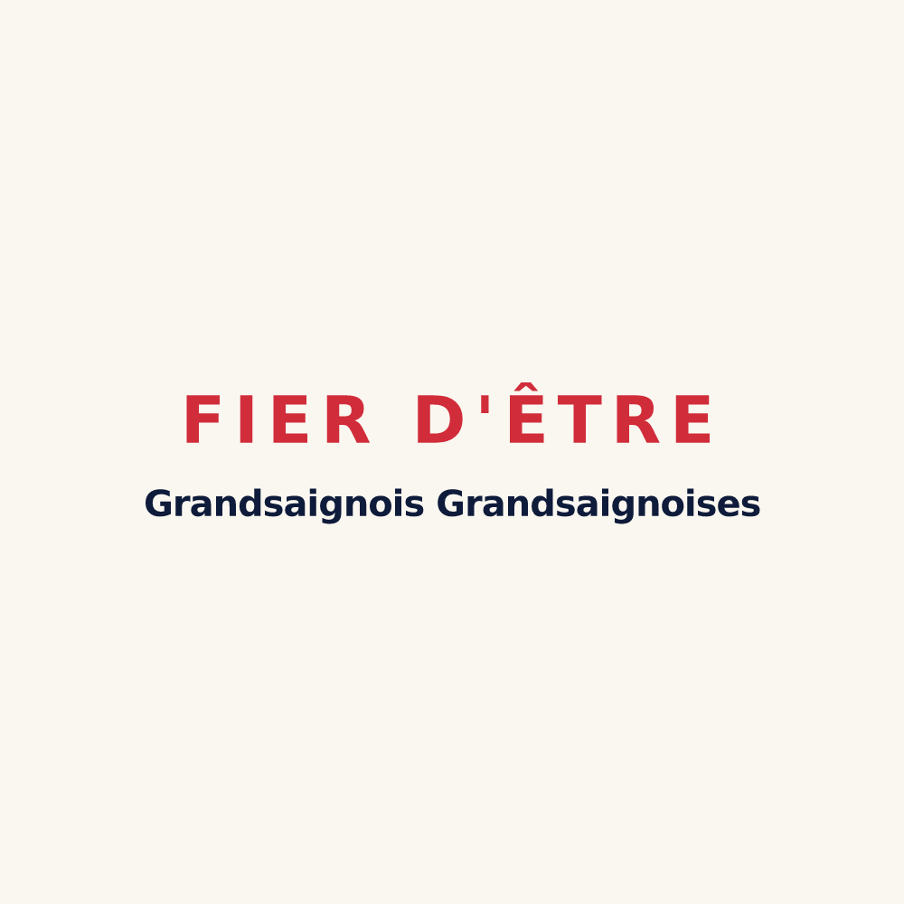 Tasse « Fier d'être Grandsaignois  Grandsaignoises » — design pour Grandsaigne