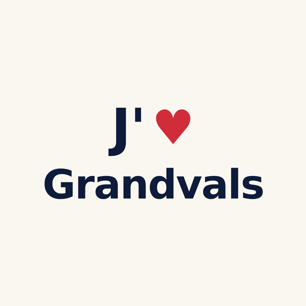 Tasse personnalisée Grandvals — design J'aime Grandvals