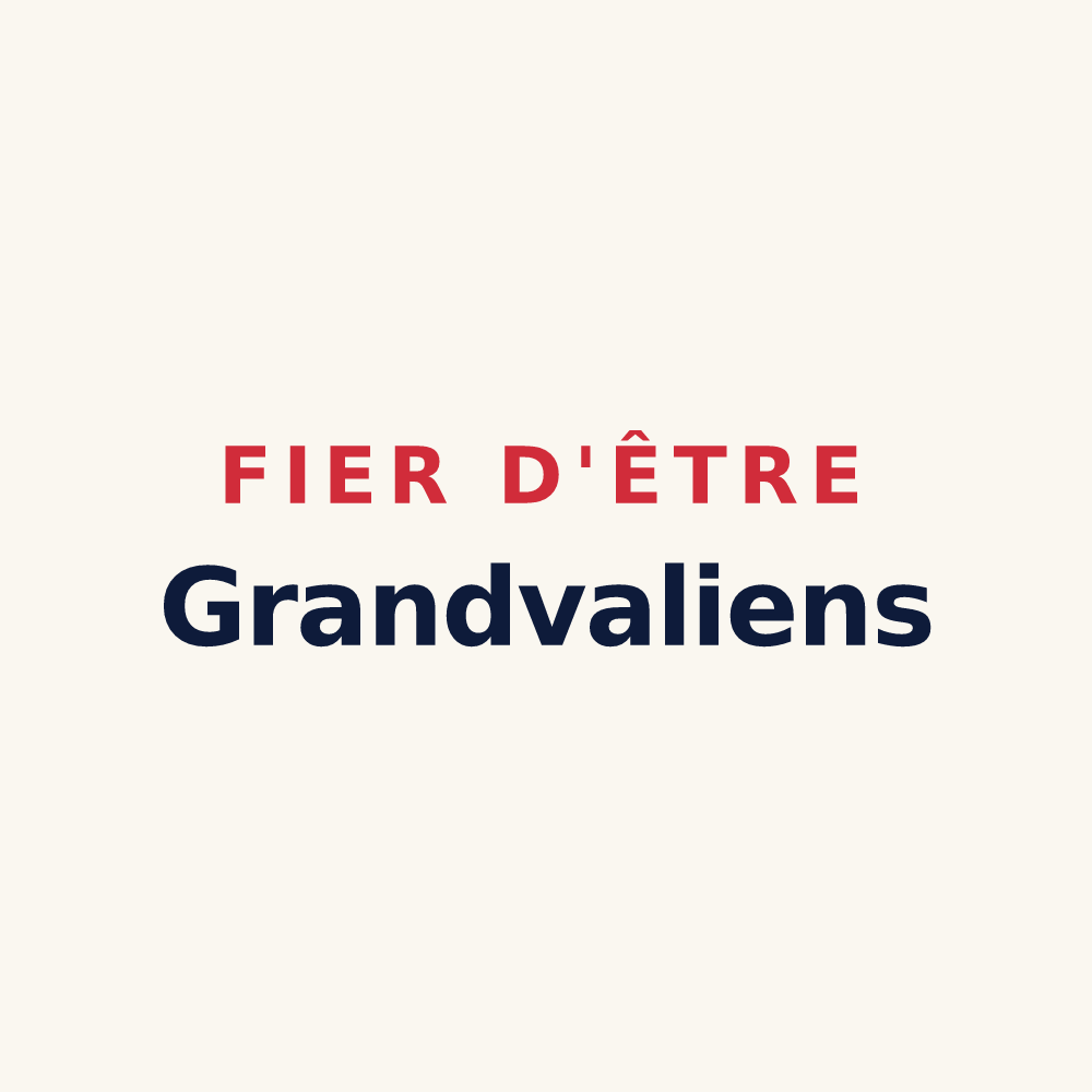 Tasse « Fier d'être Grandvaliens » — design pour Grandvals