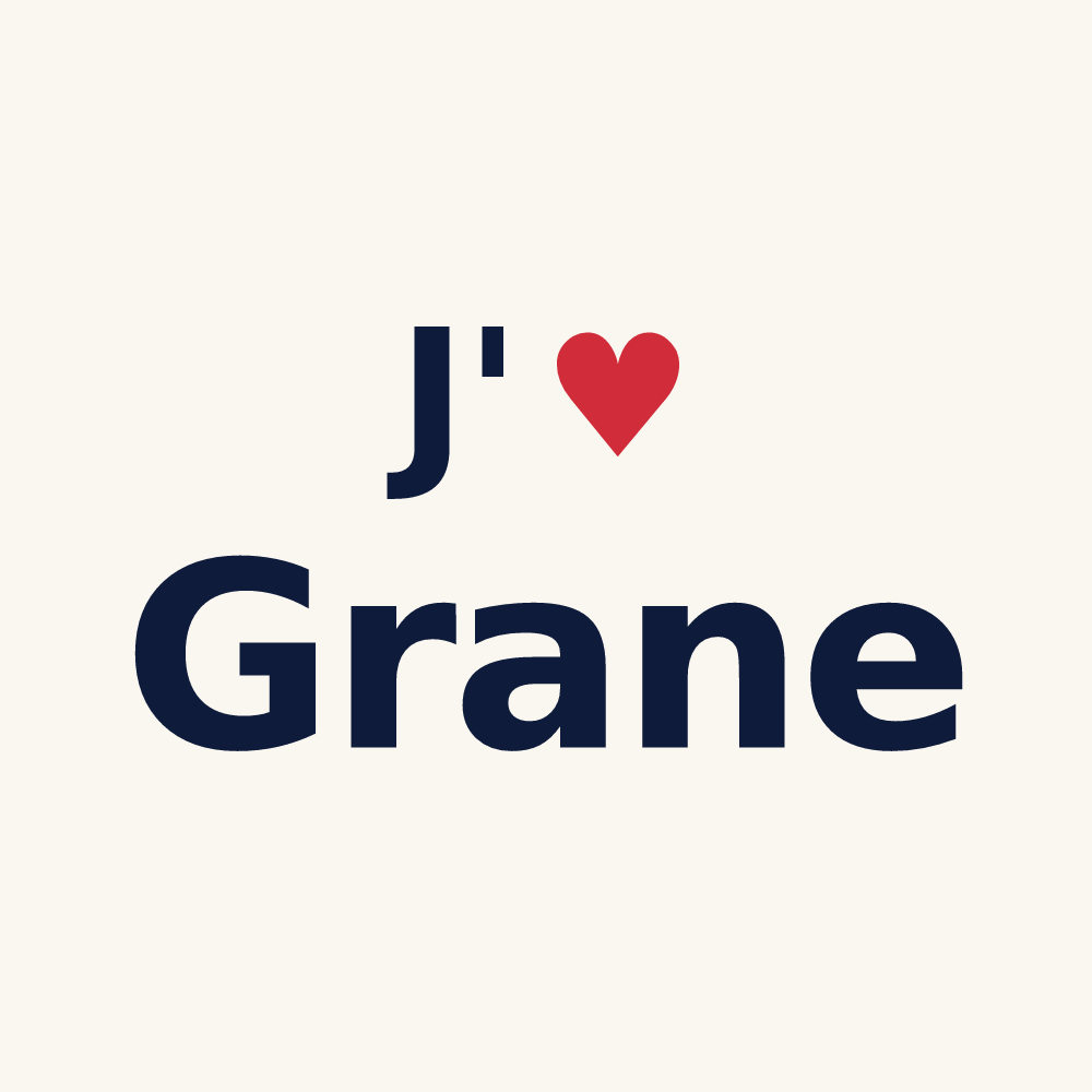 Tasse personnalisée Grane — design J'aime Grane