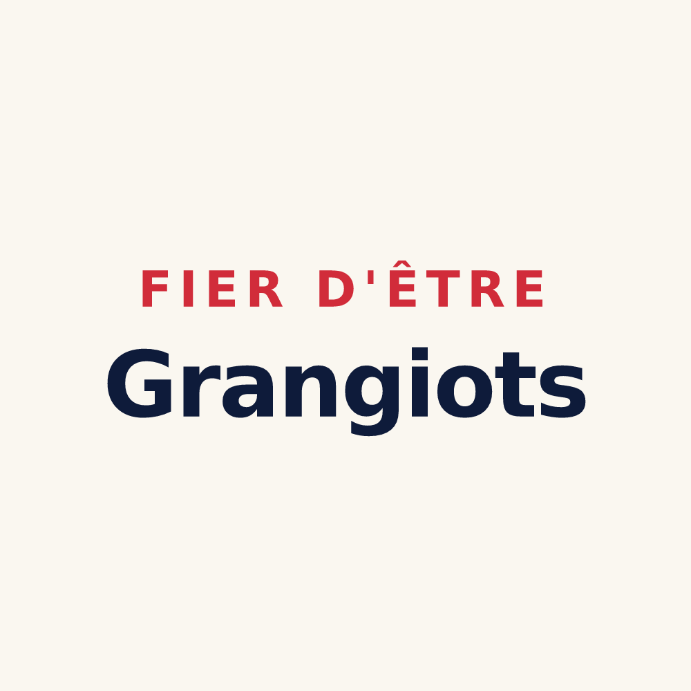 Tasse « Fier d'être Grangiots » — design pour Granges-sur-Aube