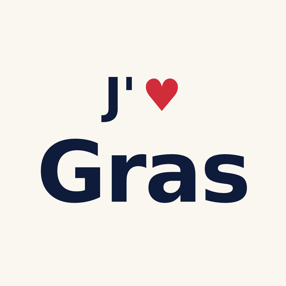 Tasse personnalisée Gras — design J'aime Gras