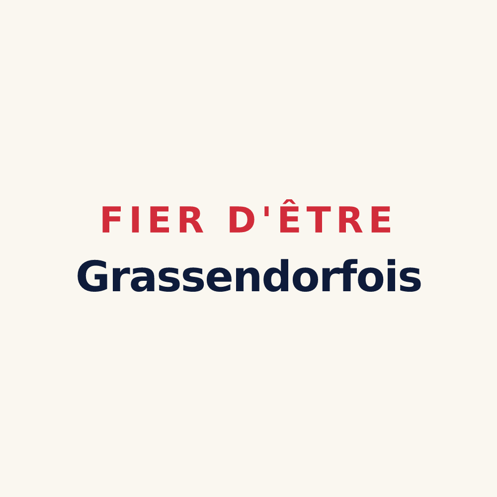 Tasse « Fier d'être Grassendorfois » — design pour Grassendorf