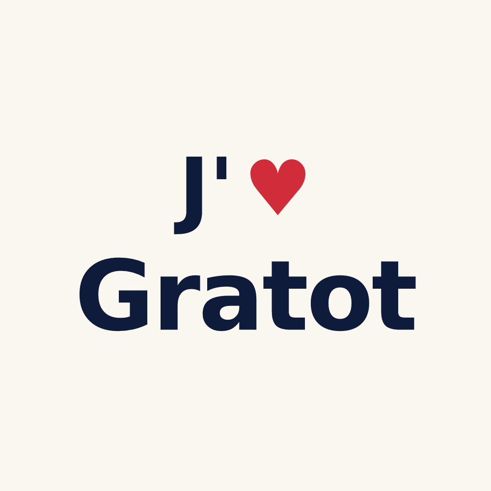 Tasse personnalisée Gratot — design J'aime Gratot