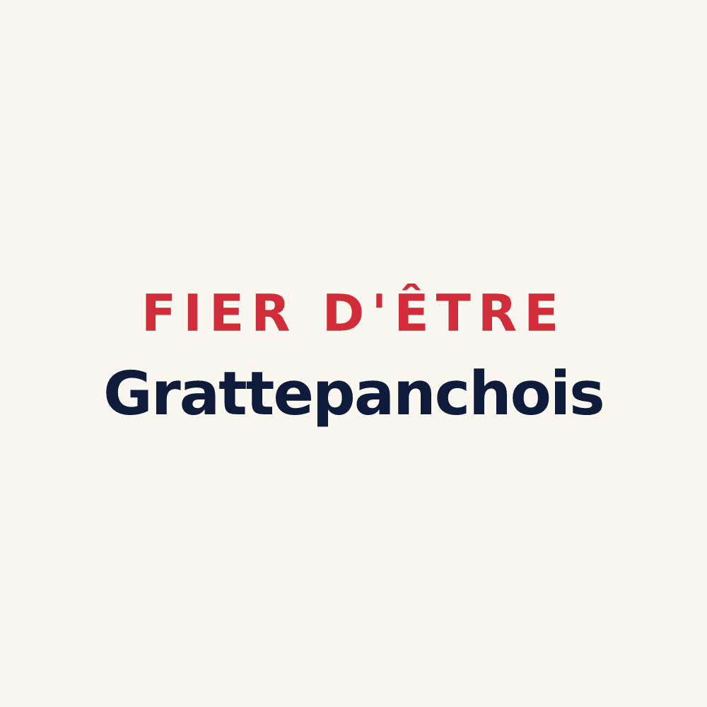 Tasse « Fier d'être Grattepanchois » — design pour Grattepanche