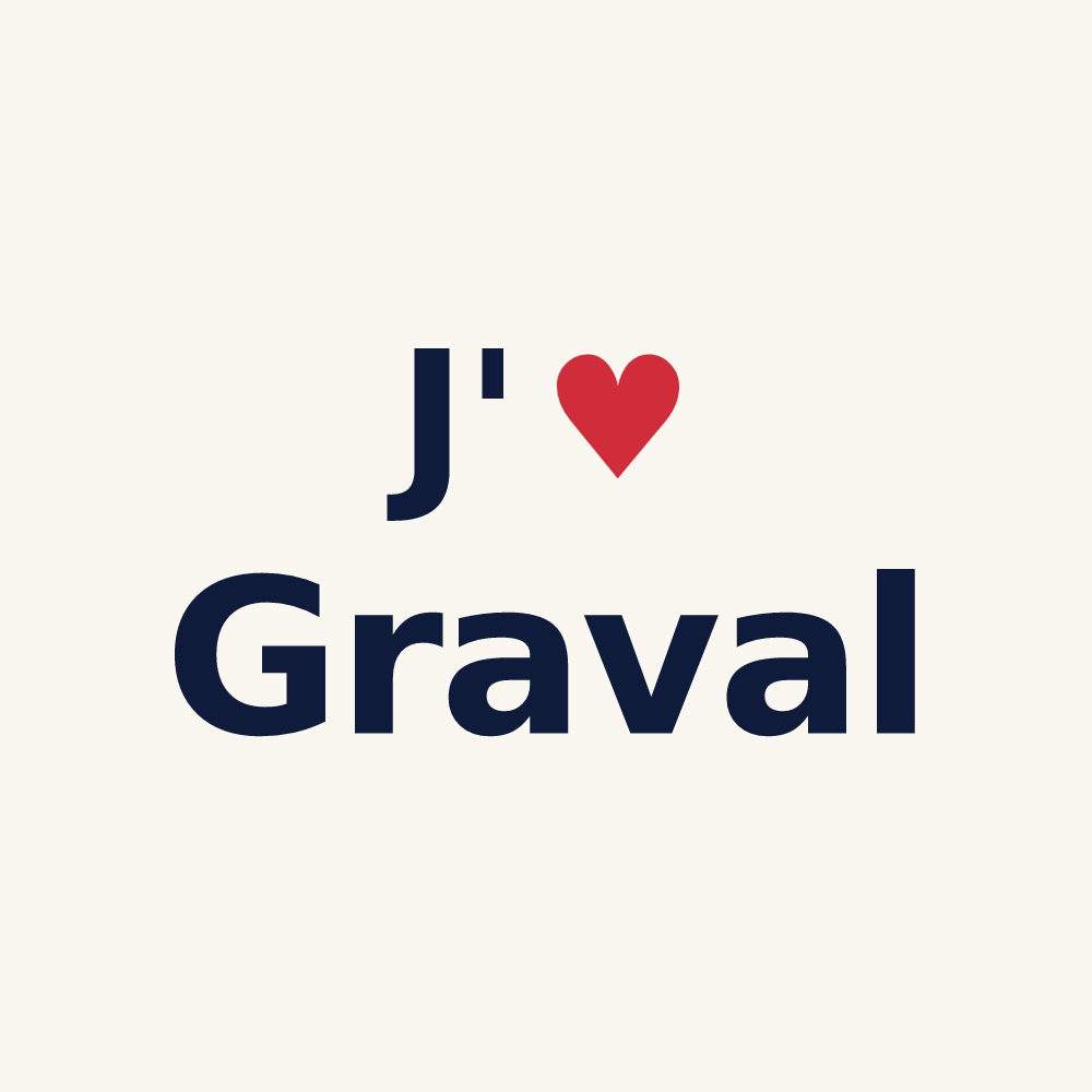 Tasse personnalisée Graval — design J'aime Graval