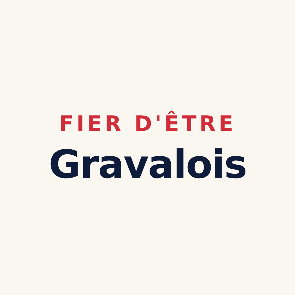 Tasse « Fier d'être Gravalois » — design pour Graval
