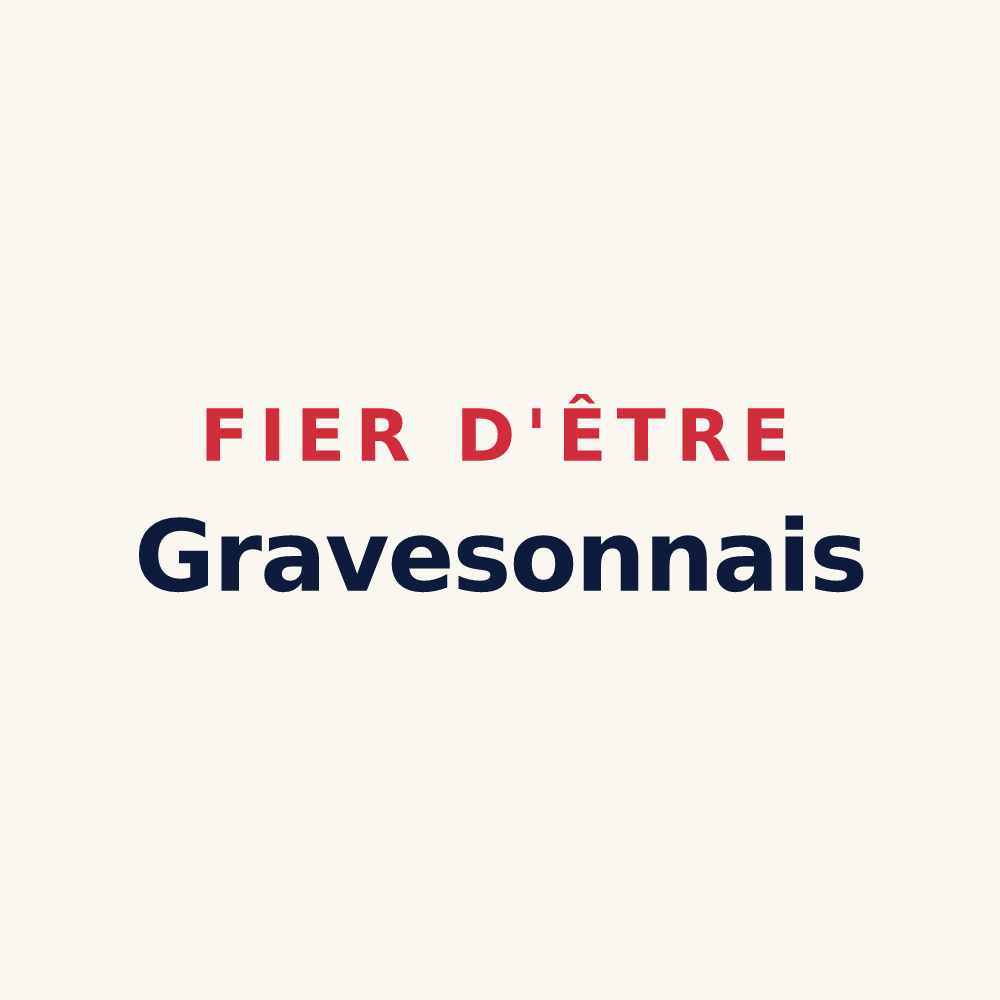 Tasse « Fier d'être Gravesonnais » — design pour Graveson
