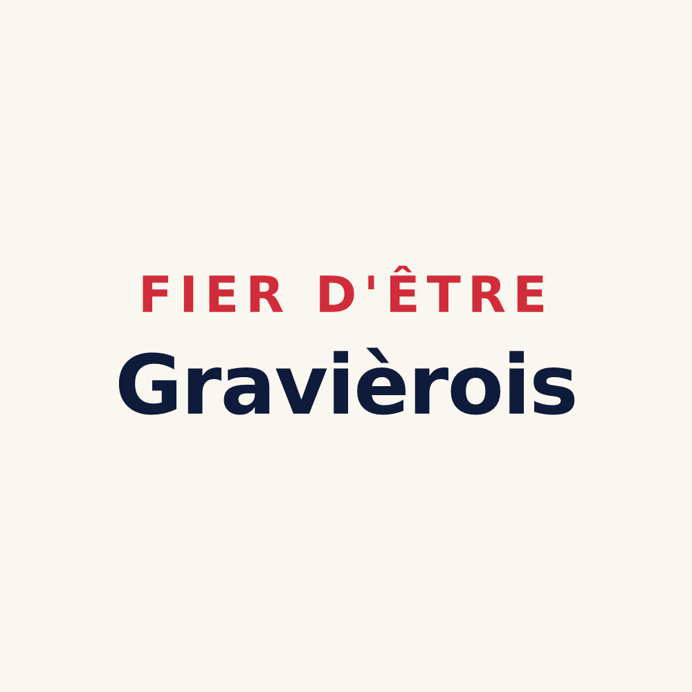Tasse « Fier d'être Gravièrois » — design pour Gravières