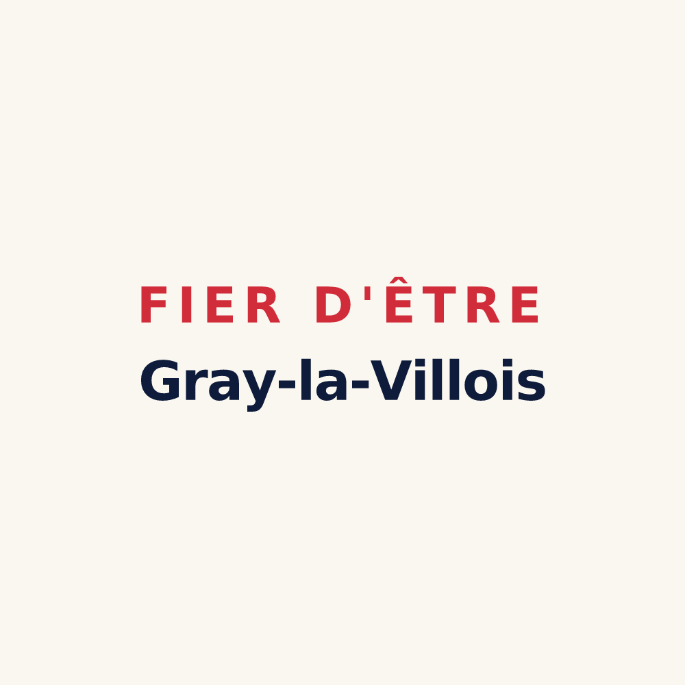 Tasse « Fier d'être Gray-la-Villois » — design pour Gray-la-Ville