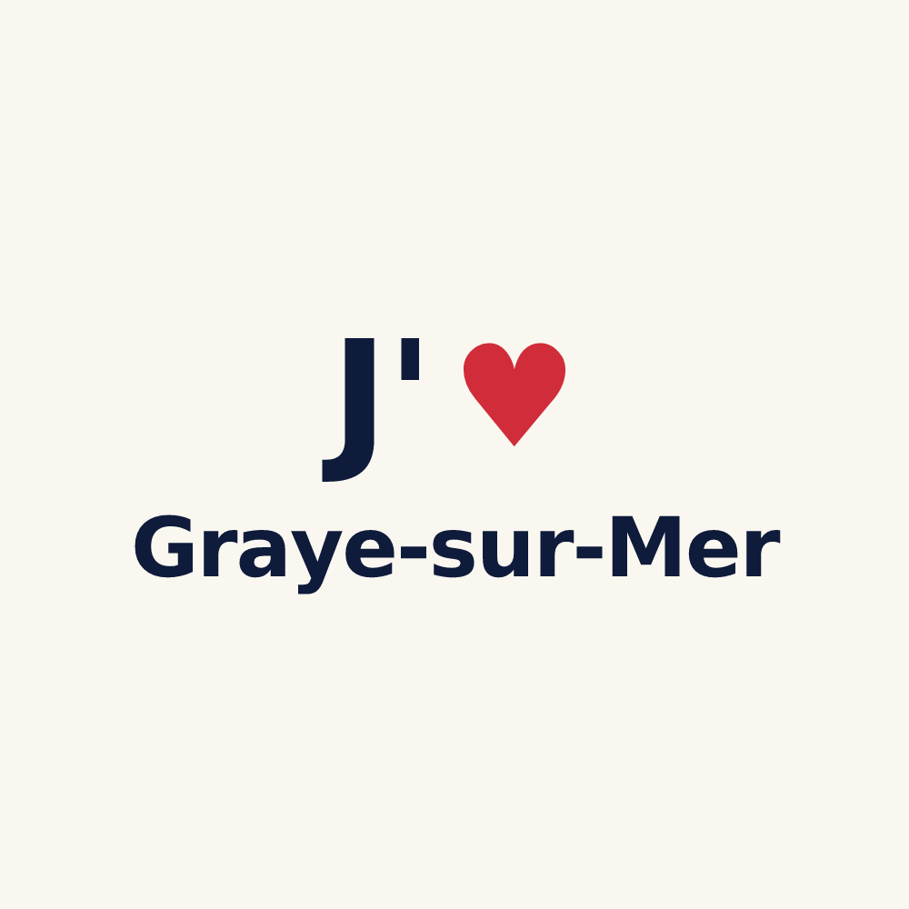 Tasse personnalisée Graye-sur-Mer — design J'aime Graye-sur-Mer
