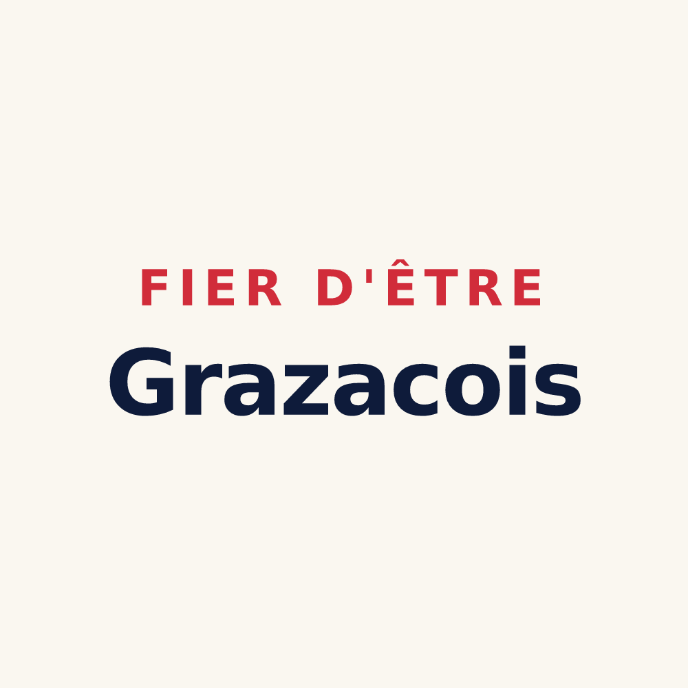 Tasse « Fier d'être Grazacois » — design pour Grazac