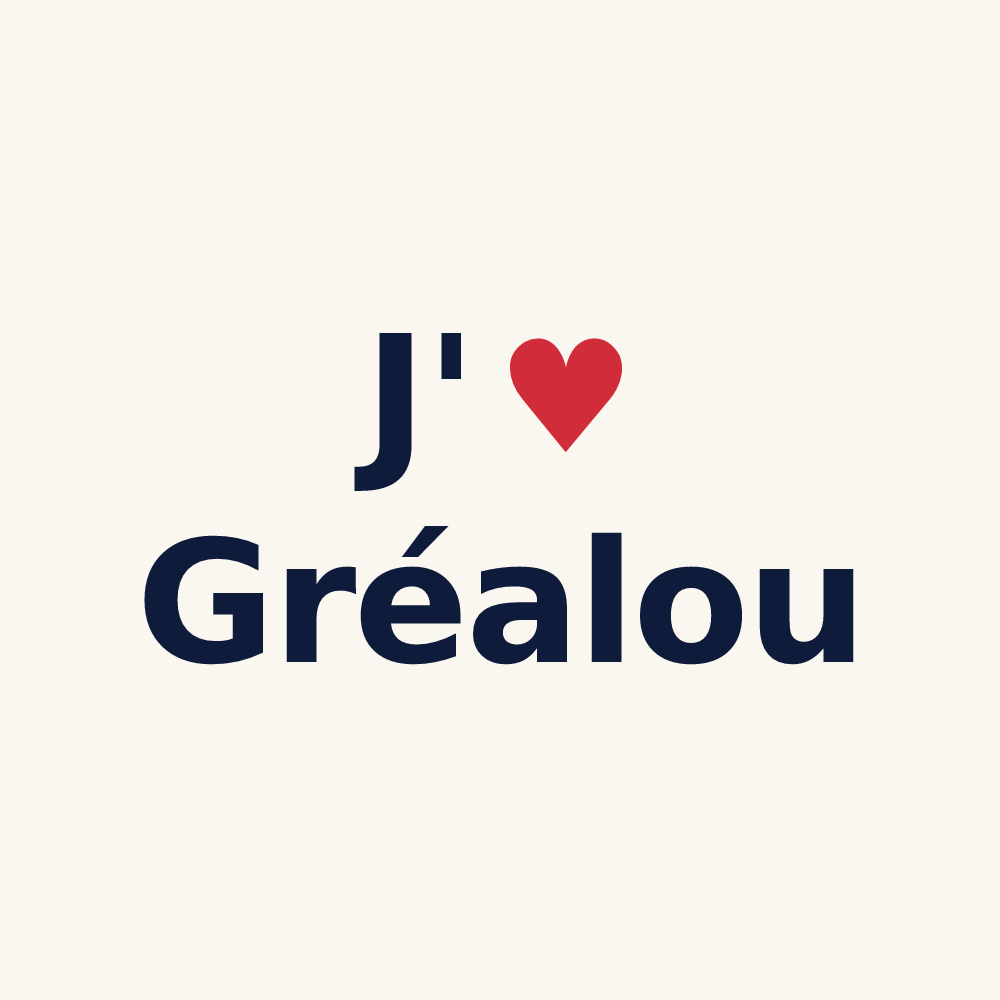 Tasse personnalisée Gréalou — design J'aime Gréalou
