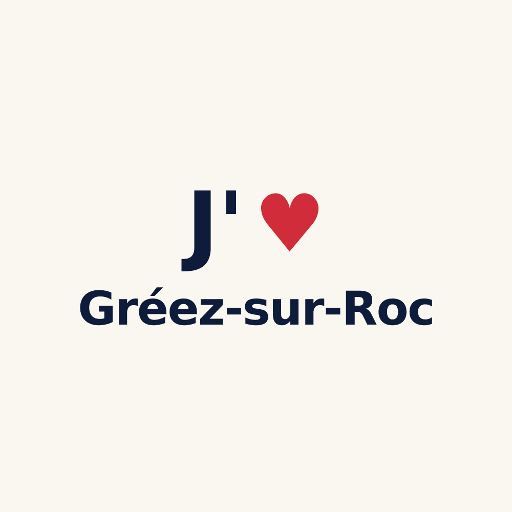 Tasse personnalisée Gréez-sur-Roc — design J'aime Gréez-sur-Roc