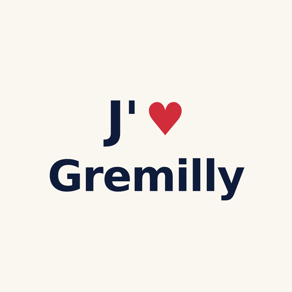 Tasse personnalisée Gremilly — design J'aime Gremilly