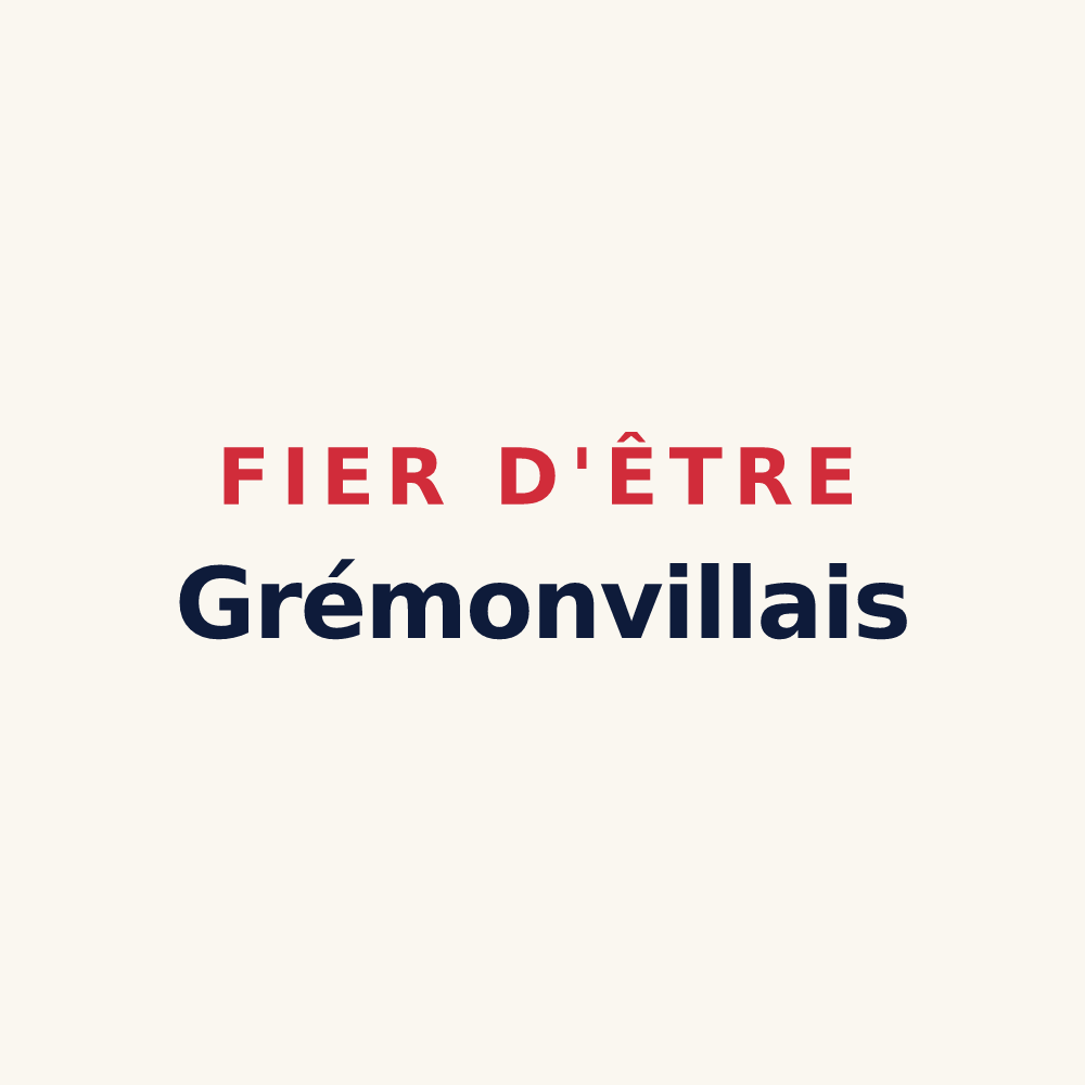 Tasse « Fier d'être Grémonvillais » — design pour Grémonville
