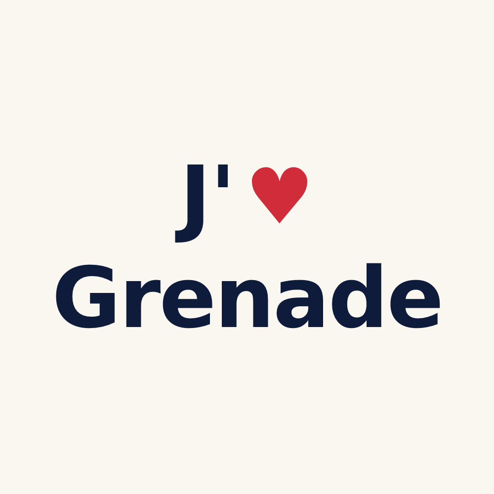 Tasse personnalisée Grenade — design J'aime Grenade