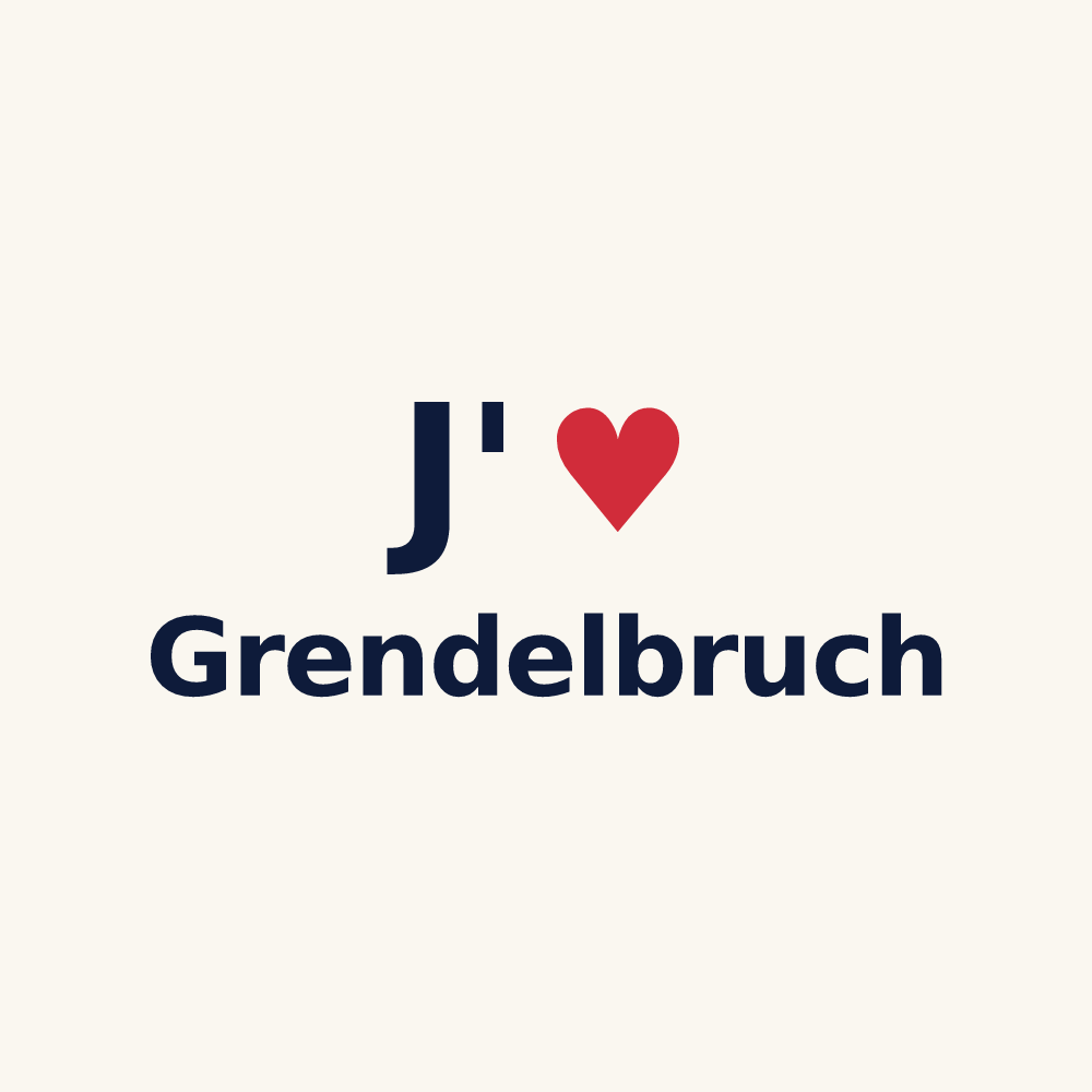 Tasse personnalisée Grendelbruch — design J'aime Grendelbruch