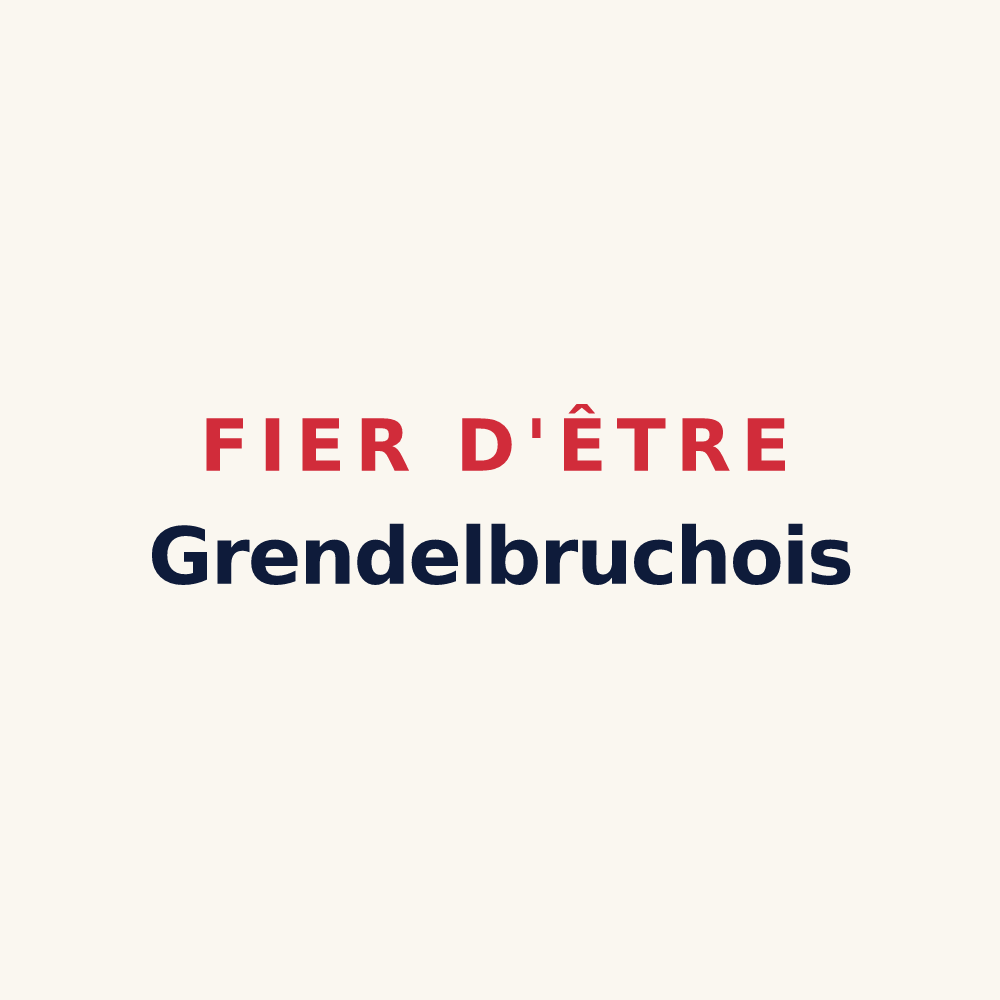 Tasse « Fier d'être Grendelbruchois » — design pour Grendelbruch