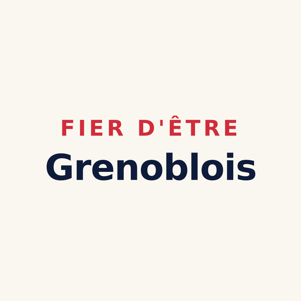 Tasse « Fier d'être Grenoblois » — design pour Grenoble