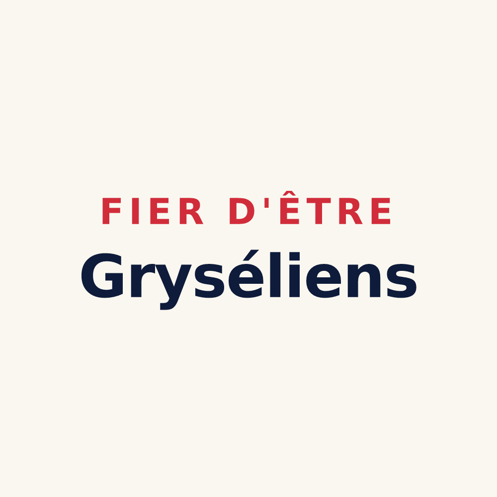 Tasse « Fier d'être Gryséliens » — design pour Gréoux-les-Bains