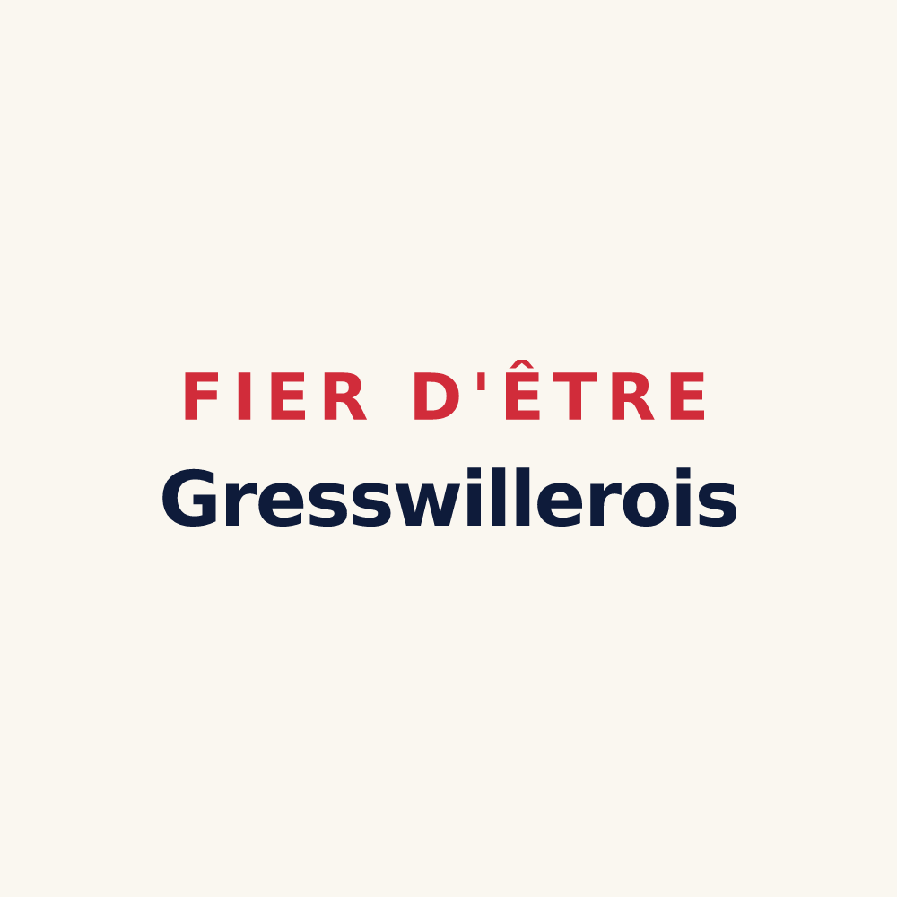 Tasse « Fier d'être Gresswillerois » — design pour Gresswiller
