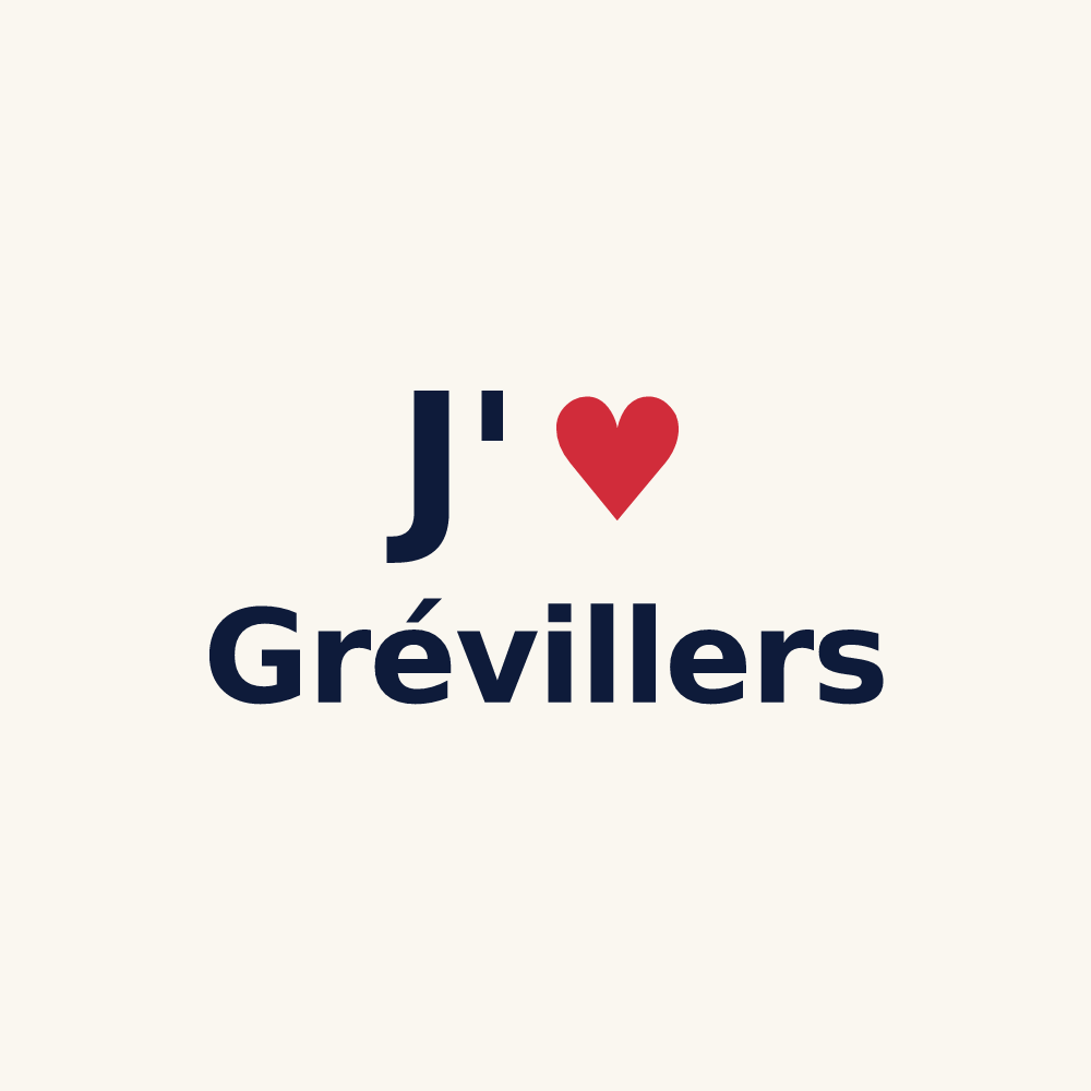 Tasse personnalisée Grévillers — design J'aime Grévillers