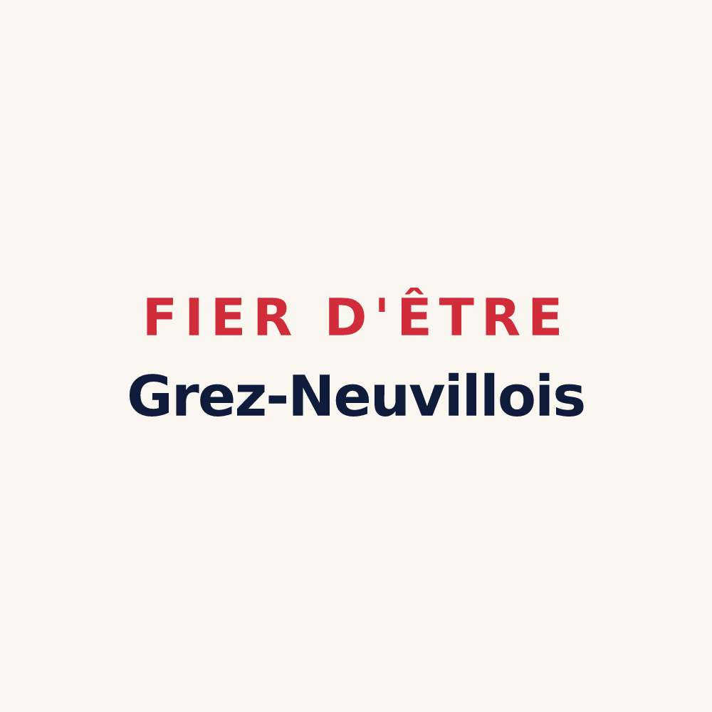 Tasse « Fier d'être Grez-Neuvillois » — design pour Grez-Neuville