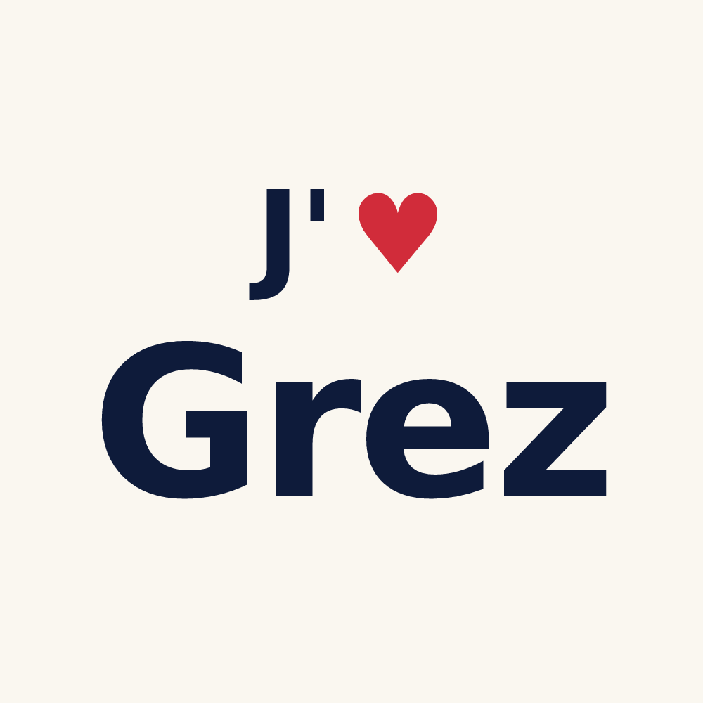Tasse personnalisée Grez — design J'aime Grez