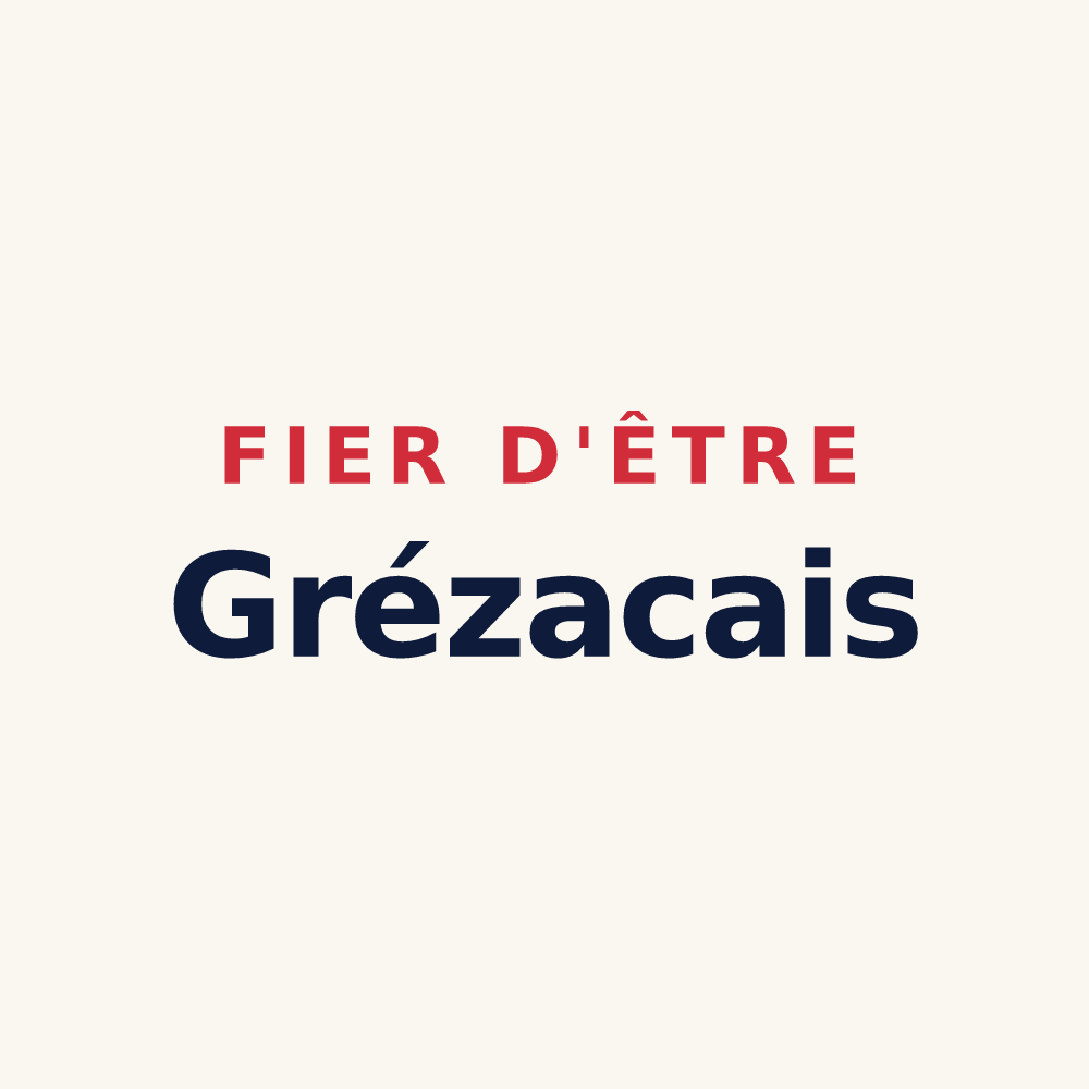Tasse « Fier d'être Grézacais » — design pour Grézac