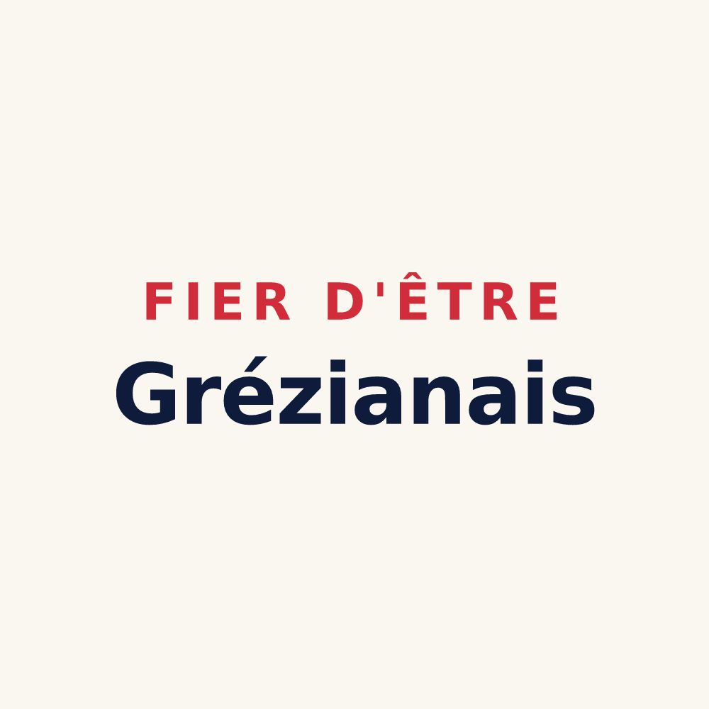 Tasse « Fier d'être Grézianais » — design pour Grézian