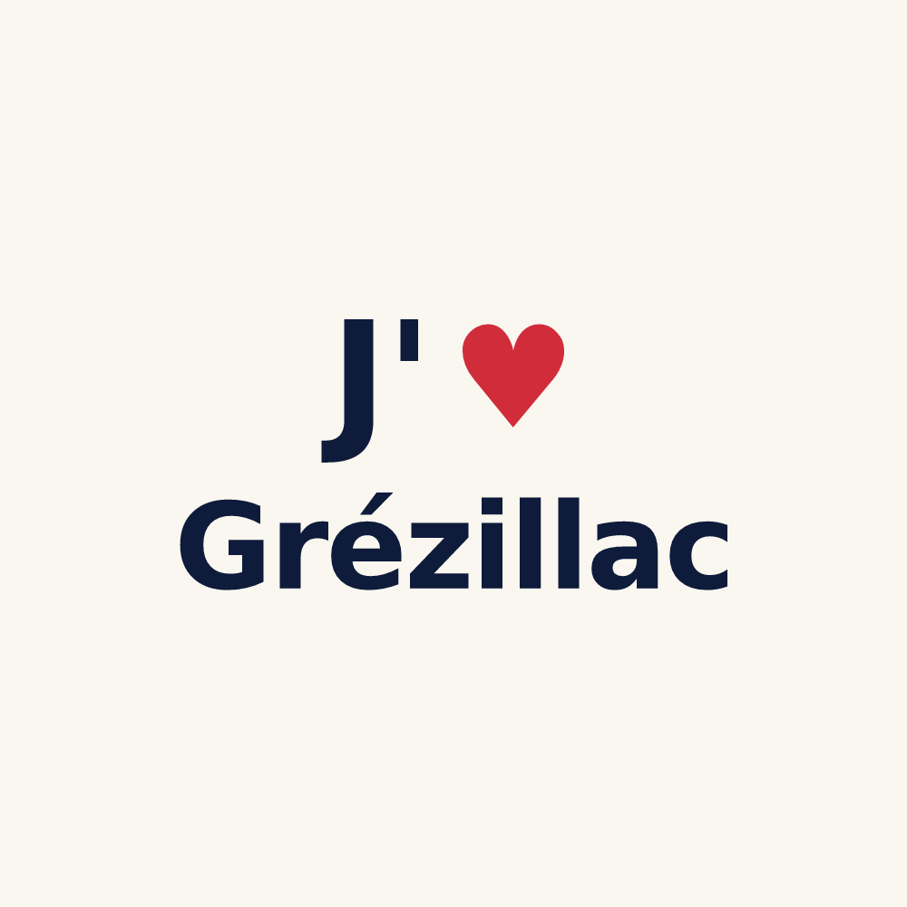 Tasse personnalisée Grézillac — design J'aime Grézillac