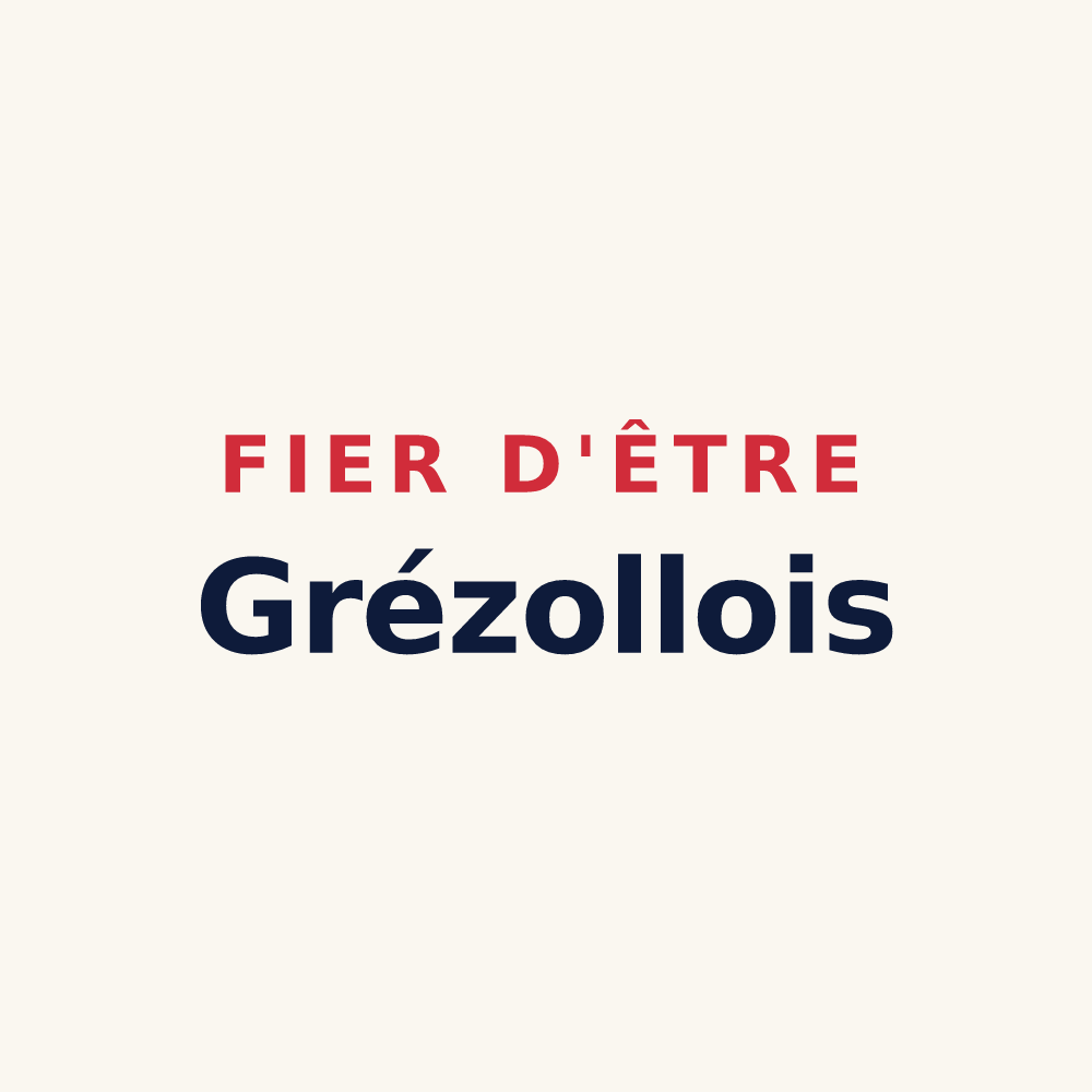 Tasse « Fier d'être Grézollois » — design pour Grézolles