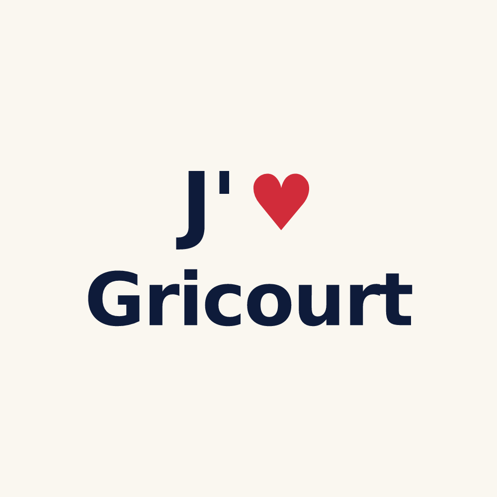 Tasse personnalisée Gricourt — design J'aime Gricourt