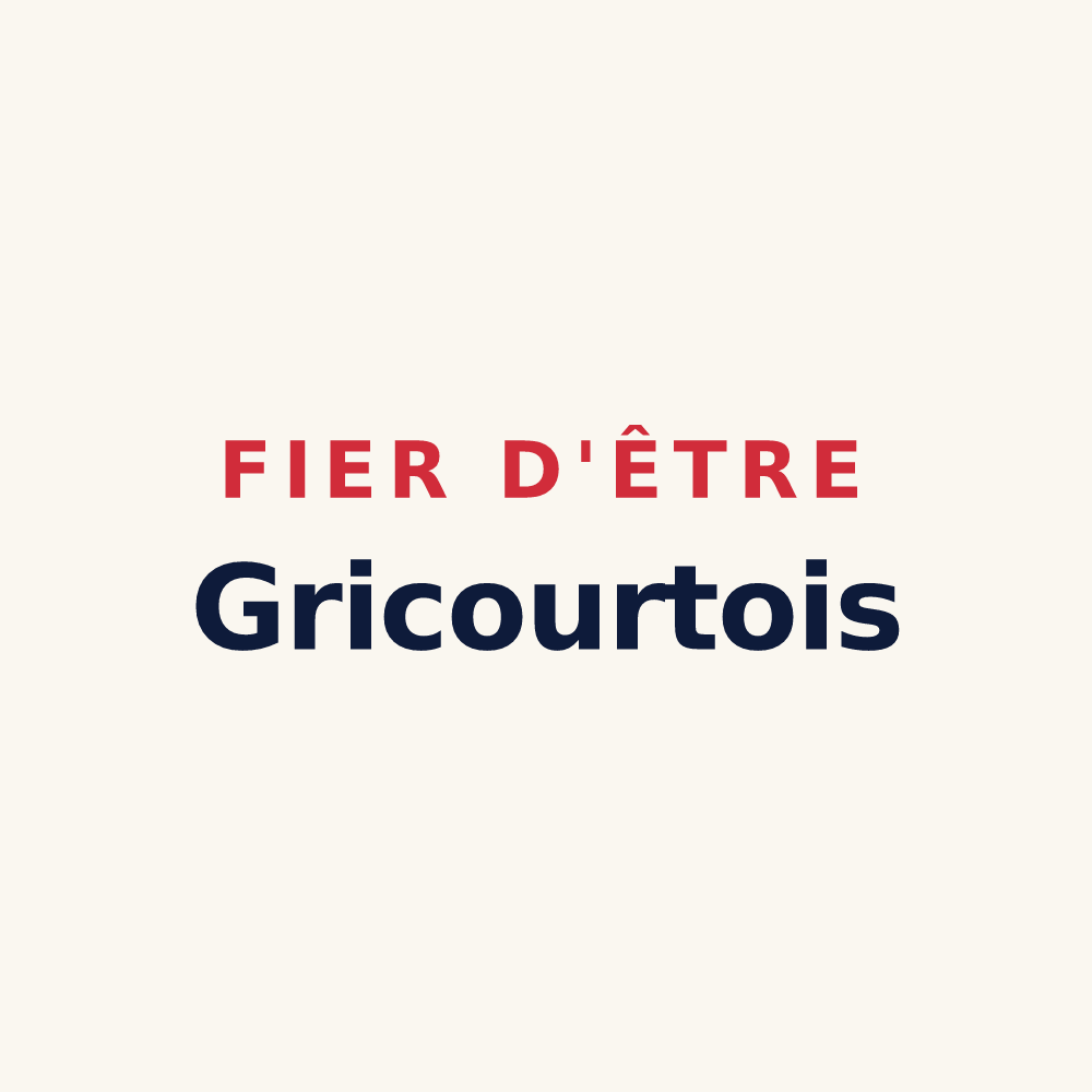 Tasse « Fier d'être Gricourtois » — design pour Gricourt