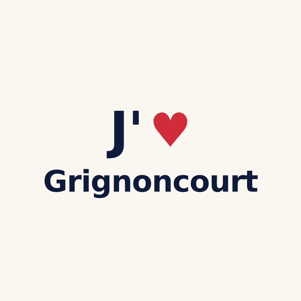 Tasse personnalisée Grignoncourt — design J'aime Grignoncourt