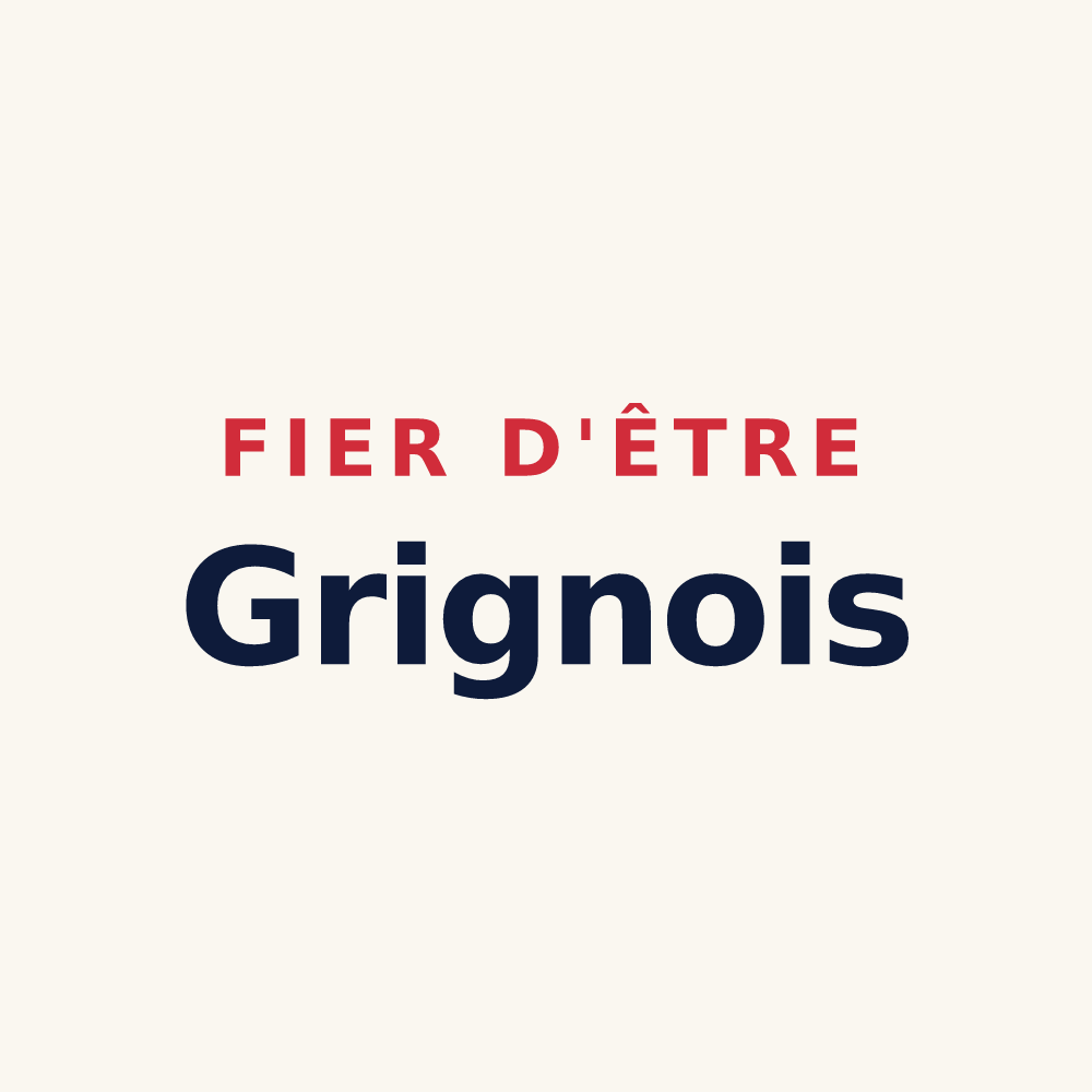 Tasse « Fier d'être Grignois » — design pour Grigny