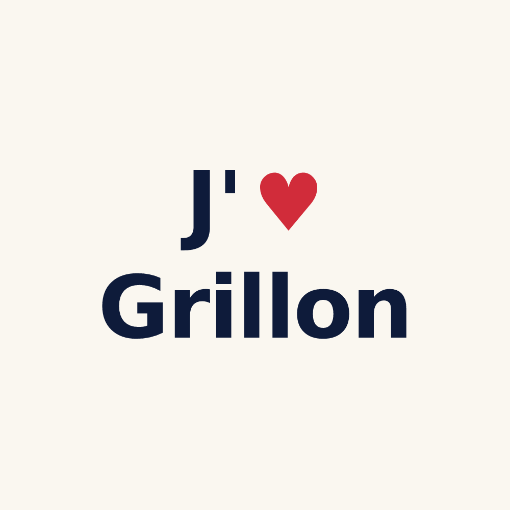 Tasse personnalisée Grillon — design J'aime Grillon