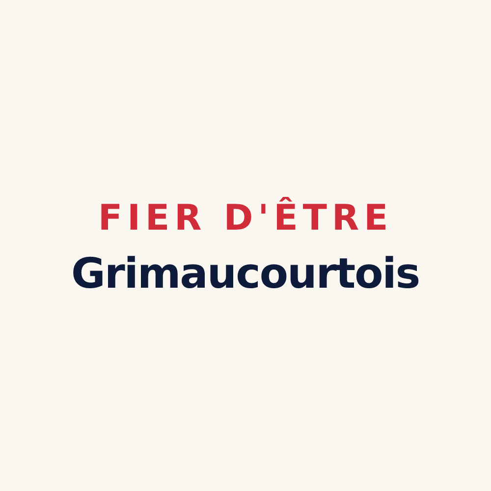 Tasse « Fier d'être Grimaucourtois » — design pour Grimaucourt-près-Sampigny
