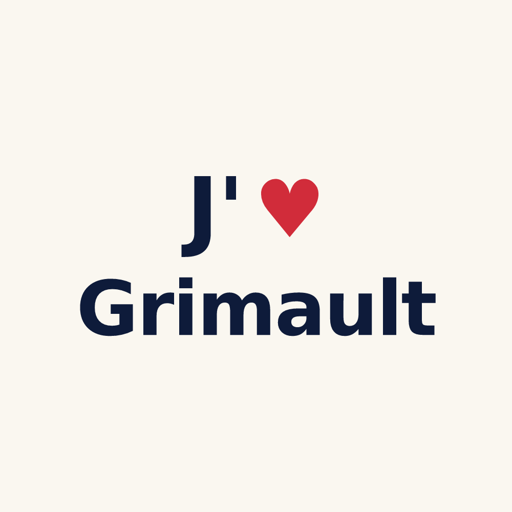 Tasse personnalisée Grimault — design J'aime Grimault