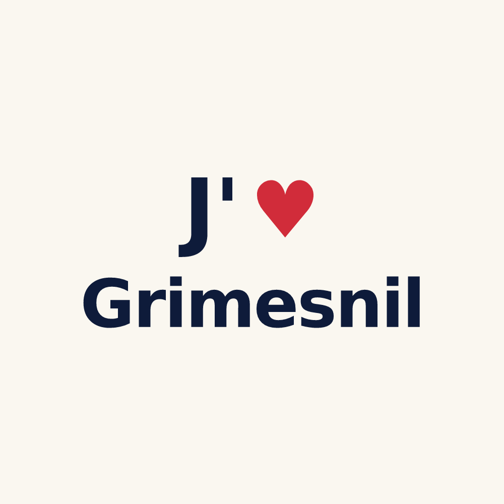Tasse personnalisée Grimesnil — design J'aime Grimesnil