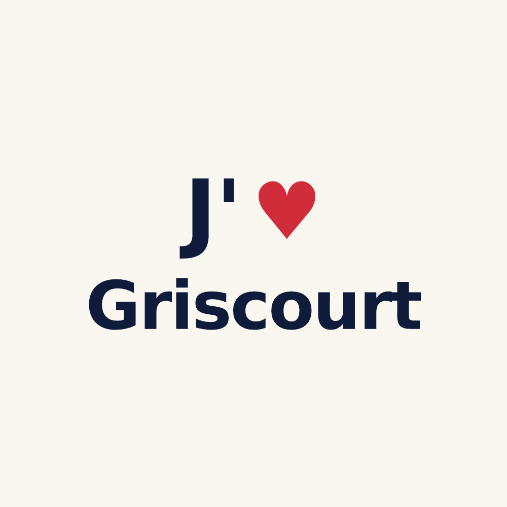 Tasse personnalisée Griscourt — design J'aime Griscourt