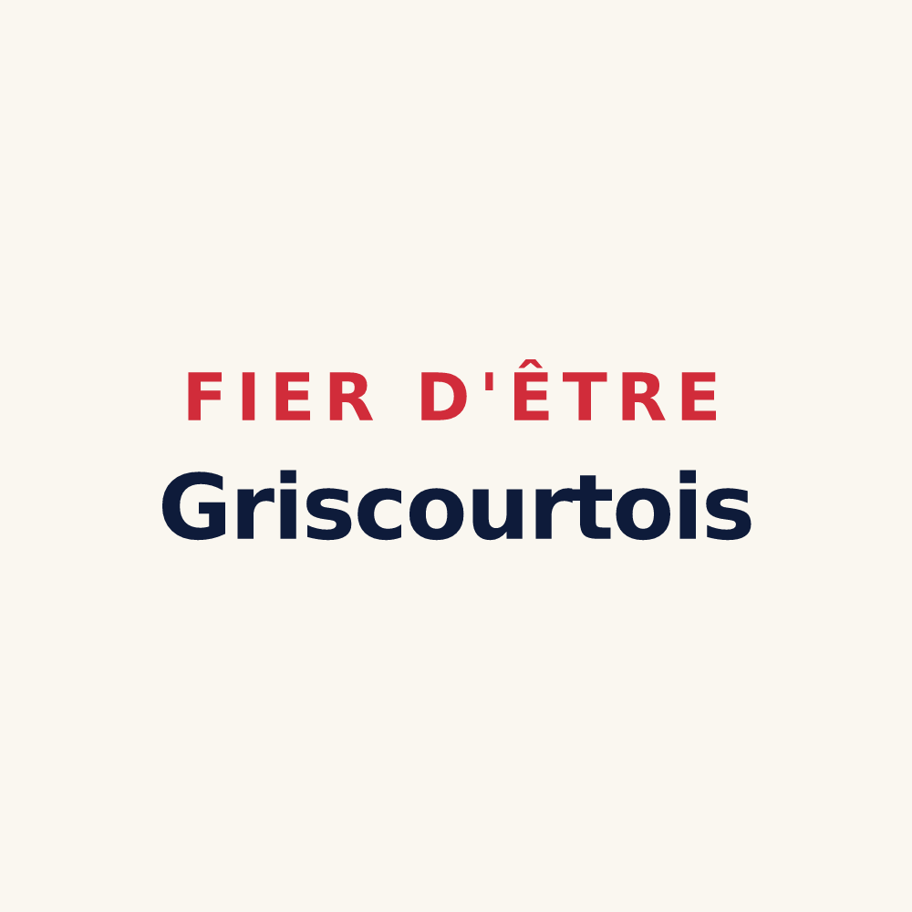 Tasse « Fier d'être Griscourtois » — design pour Griscourt